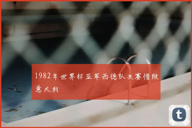 1982年世界杯亚军西德队决赛惜败意大利